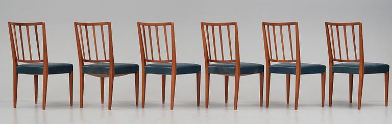 Josef Frank, a set of six chairs, model 815, for Svenskt Tenn, Sweden 1940's-50’s.