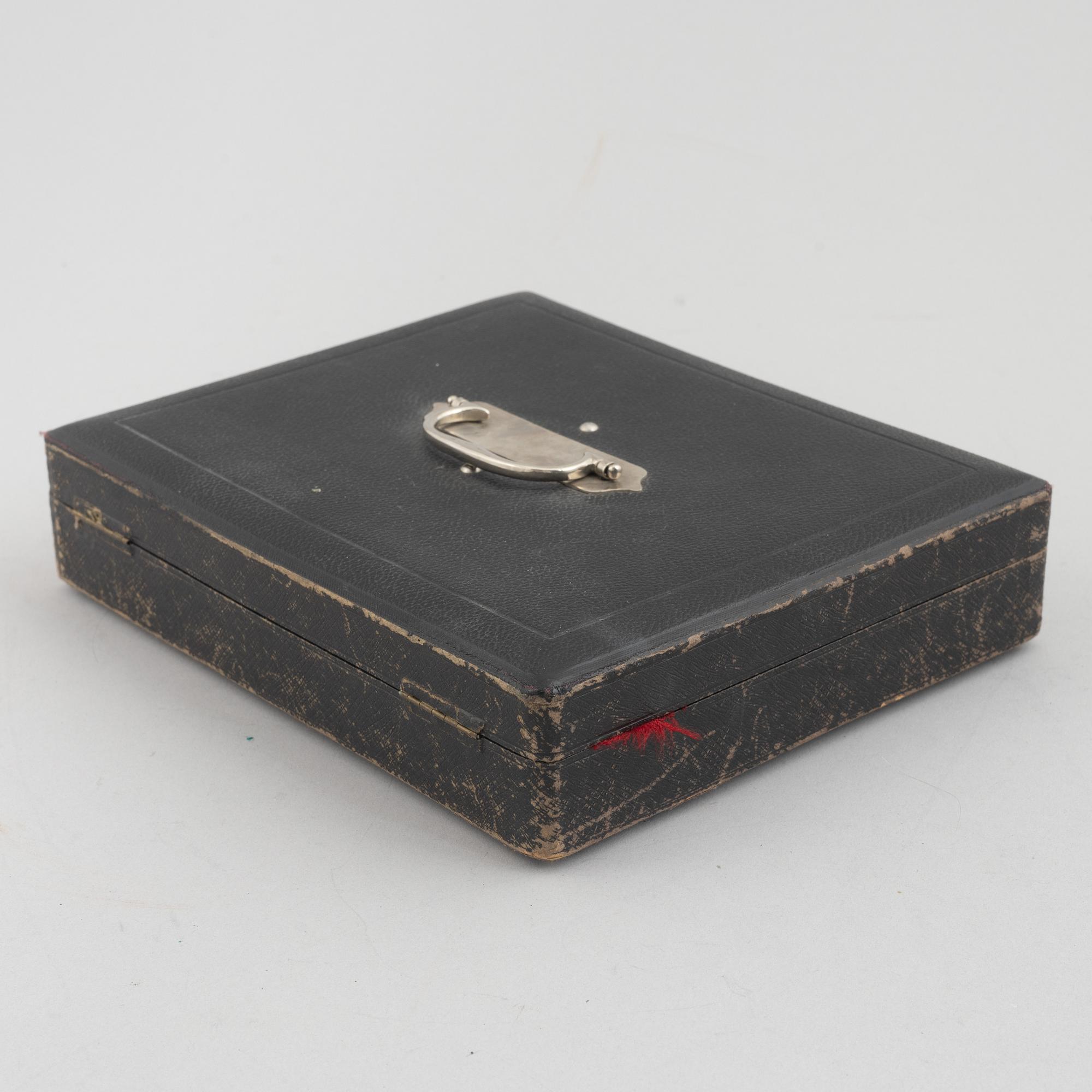 J.M. van Kempen & Zn., bestickuppsättning, 24 delar, silver, i schatull, Voorschoten, Nederländerna 1907.