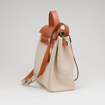 HERMÈS, a "Herbag" handbag, two parts.