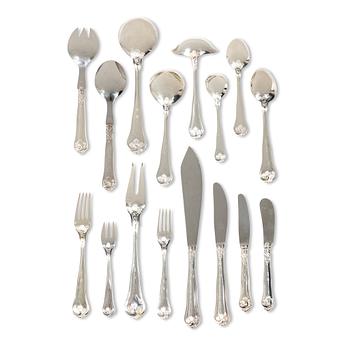 A Danish silver cutlery set, “Sachsisk”, Cohr, Swedish import mark ( 121 pieces).