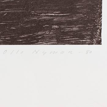 OLLE NYMAN, litografi. Numrerad 106/150 samt signerad och daterad -80.