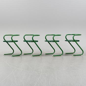 Börge Lindau & Bo Lindekrantz, stolar, 4 st, ur "S70"-serien, Lammek, 1970-tal.