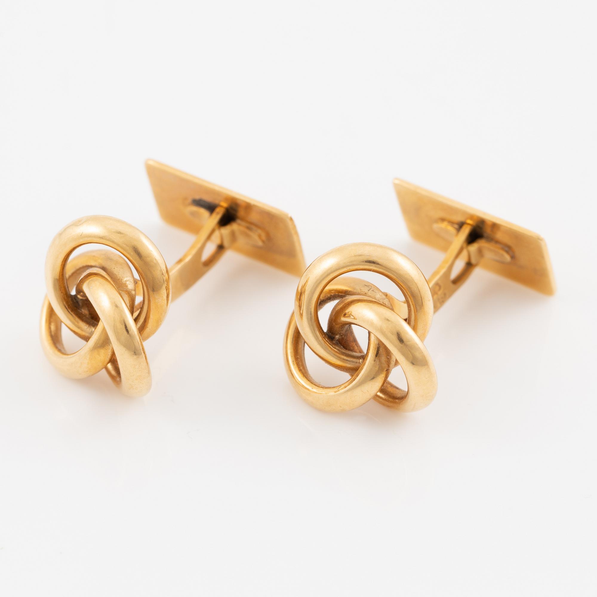 Cufflinks, 18K gold.