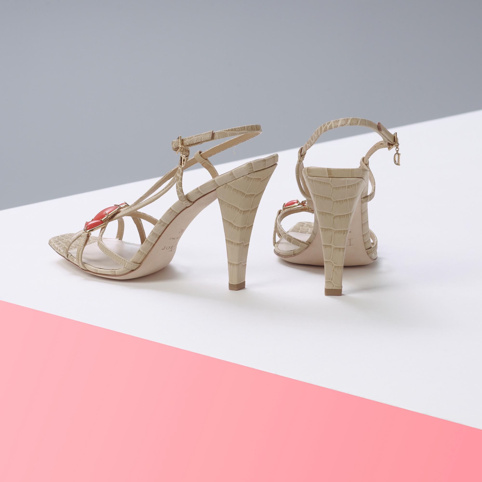 CHRISTIAN DIOR, sandaletter, "Piedra", storlek 42.