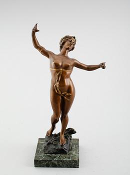 THEODOR FRIEDL, skulptur, brons, signerad.