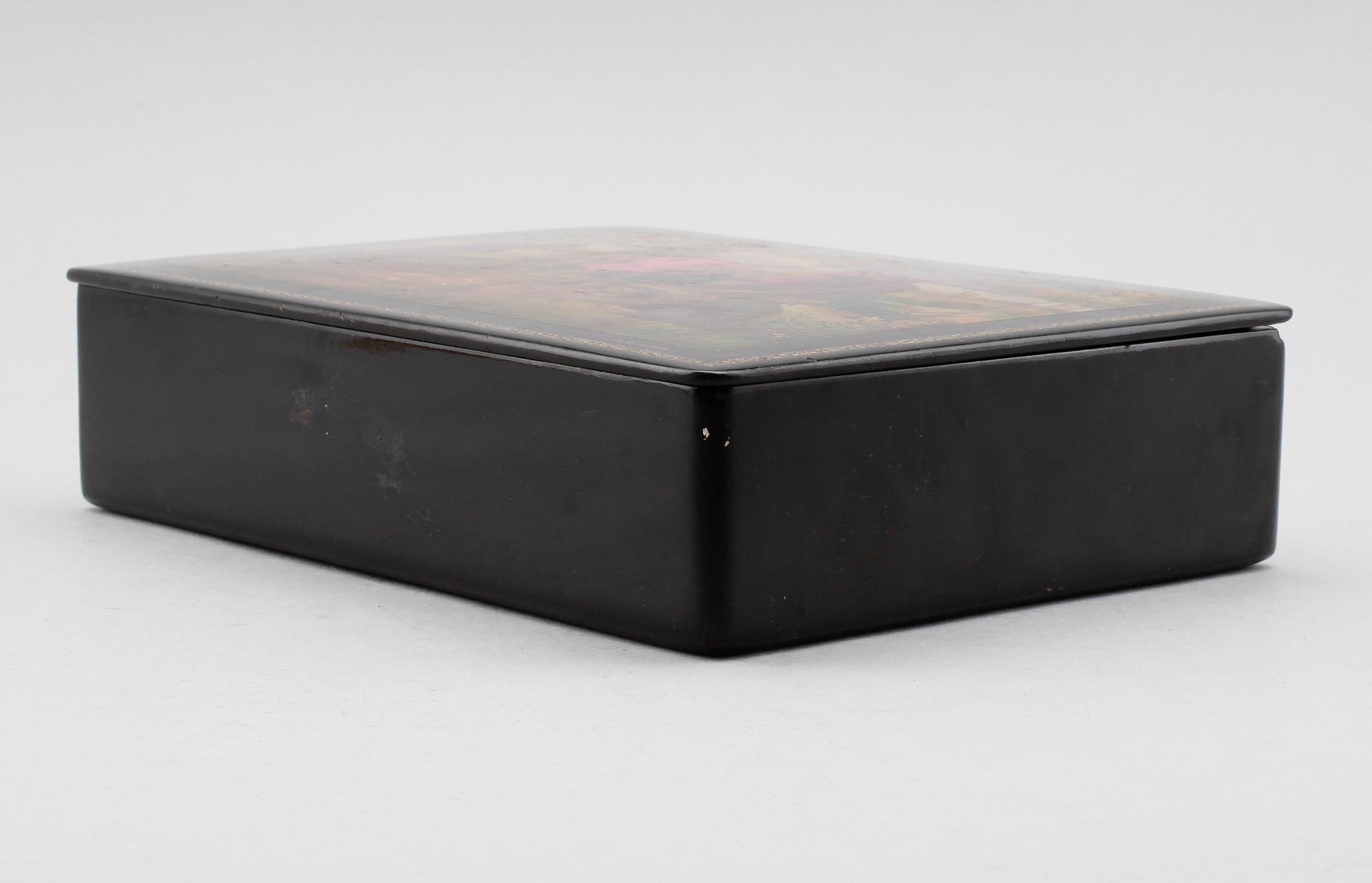 SKRIN, papier maché, signerad B Burmistov, Ryssland, 1954.