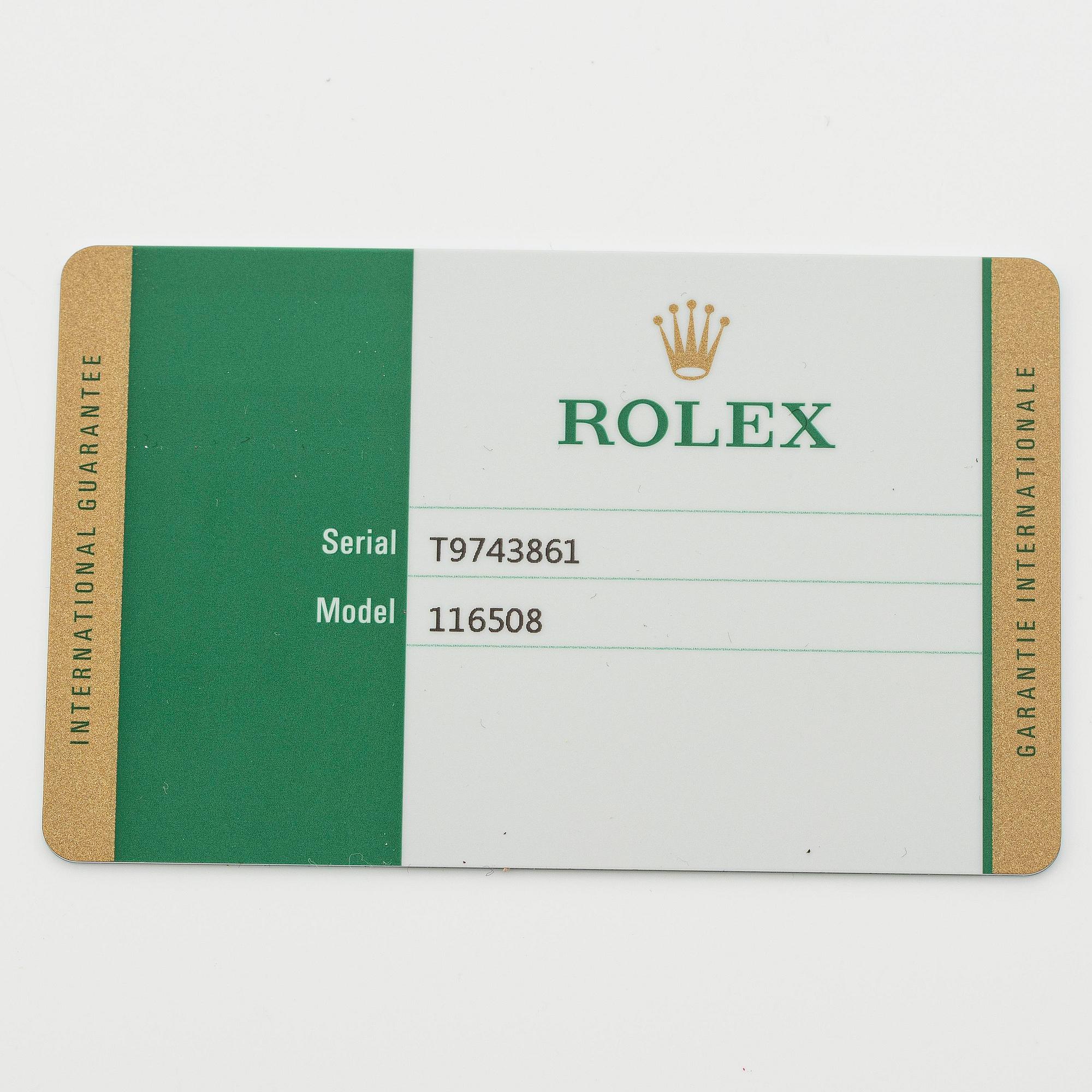 Rolex, Cosmograph, Daytona, "Green Dial", ca 2018.