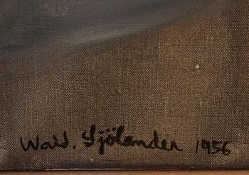 WALDEMAR SJÖLANDER, oljemålning på duk, signerad och daterad 1956.
