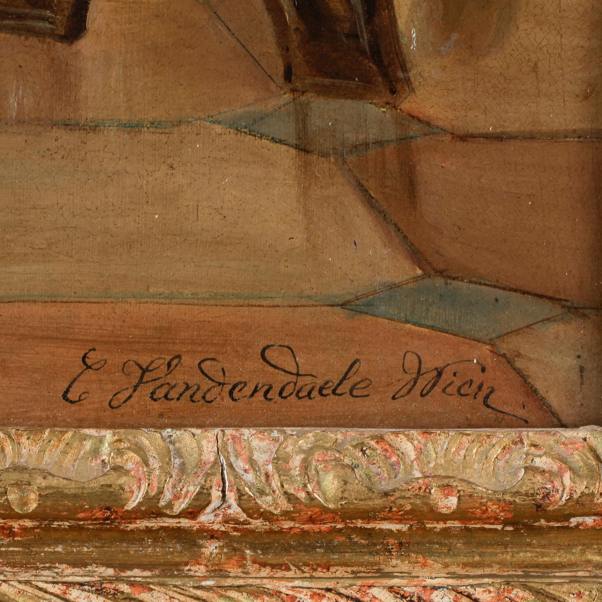 CASIMIR VAN DEN DAELE, olja på duk, sign.