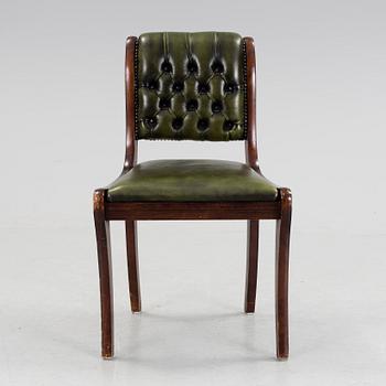 SKRIVBORD med STOL, engelsk stil, 1900-talets fjärde kvartal.