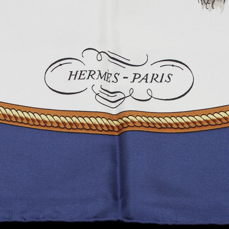 SCARF, siden, "Reprise", Philippe Ledoux, Hermès, Paris, 1900/2000-tal.
