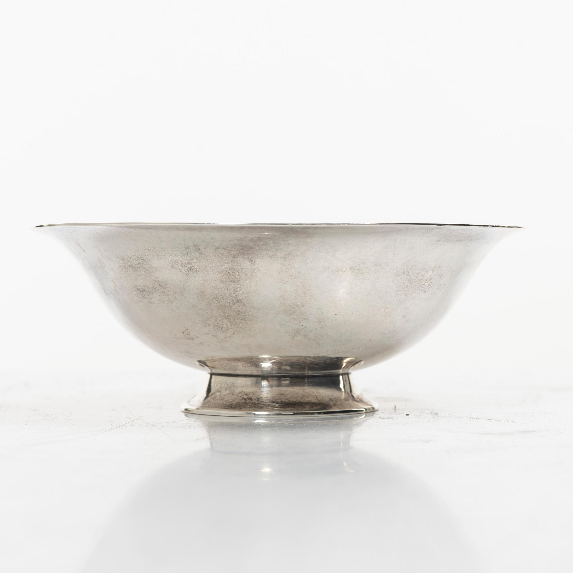 Harald Nielsen, a sterling silver bowl, George Jensen, Denmark, before 1962.