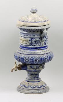 BEHÅLLARE, stengods, nyrenässans, sekelskiftet 1800/1900.