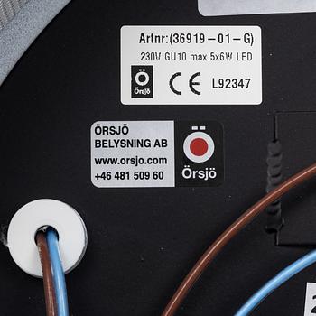 Åke Hultgren, taklampa, "Puck", Örsjö Belysning.