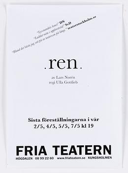 Teateraffischer, 3 st, Lars Norén.