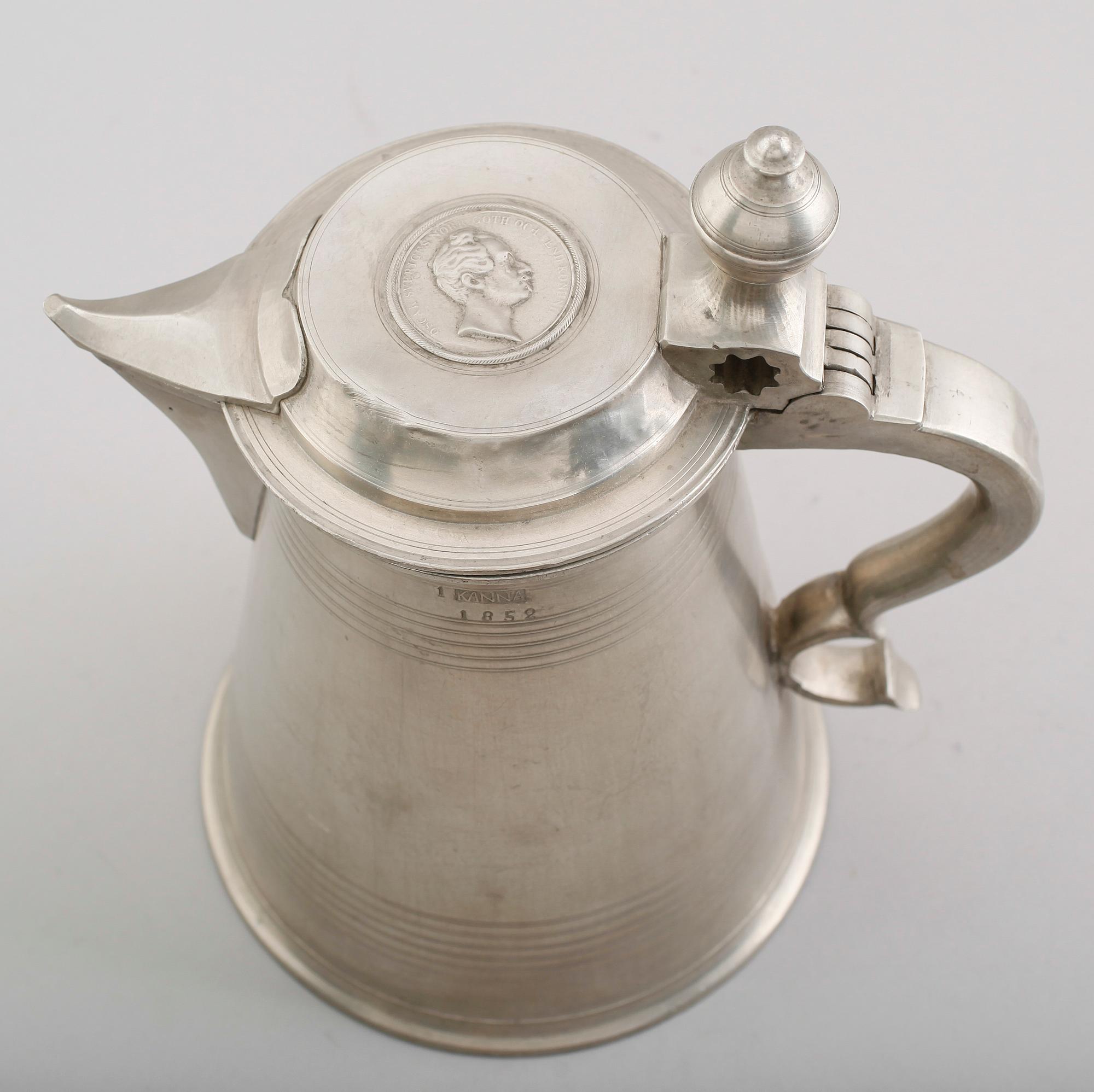 KANNA, tenn, Gustaf Wilhelm Lindberg, Örebro 1852.