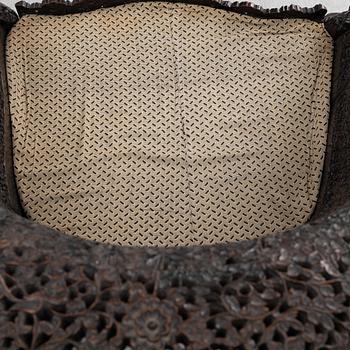 Fåtöljer, ett par, hardwood, Thailand, 1900-tal.