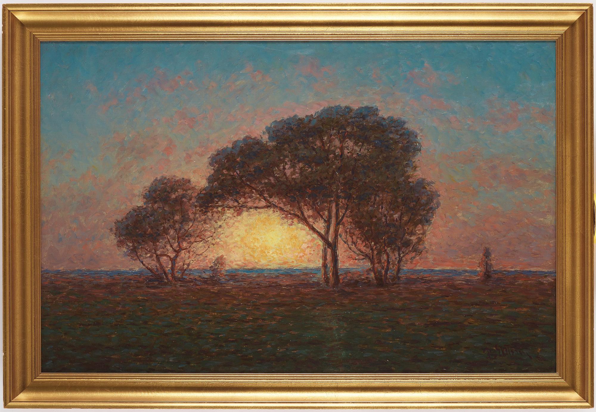 Per Ekström, Landskap i solnedgång.