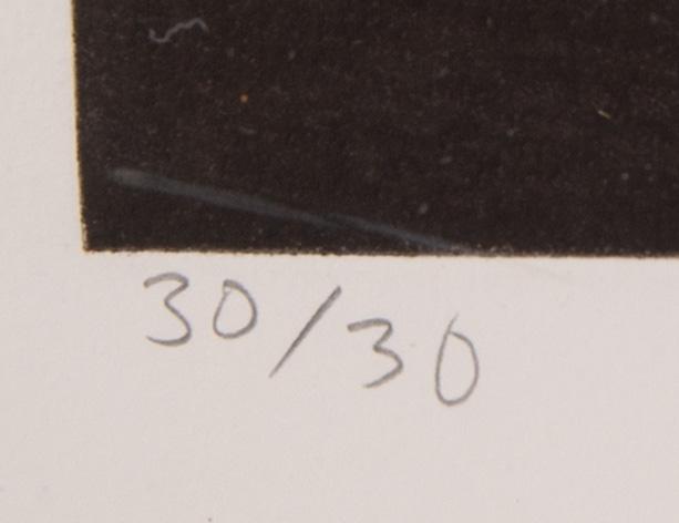 Carl Fredrik Reuterswärd, koppargrafik, 1990, signerad 30/30.
