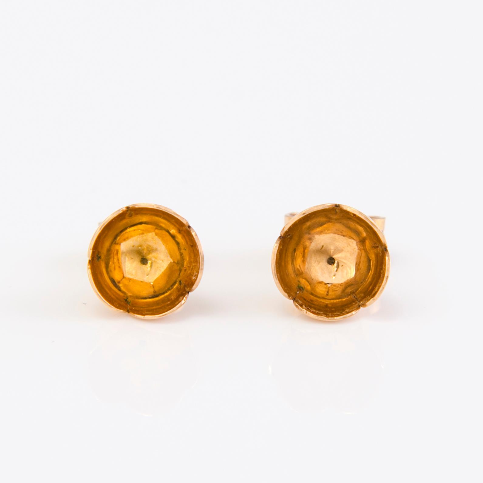 LIISA VITALI, "Kevät" ring samt örhänge, 14K guld, N. Westerback, Helsingfors 1970-tal.