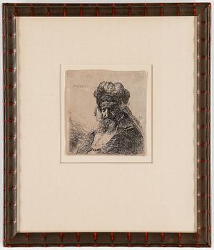 REMBRANDT HARMENSZ. VAN RIJN, etsning, ca 1637.