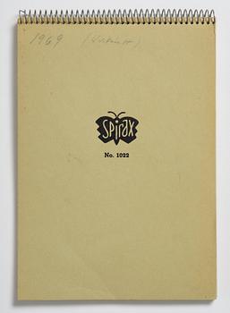 Lotte Laserstein, Skissblock med 19 teckningar varav 1 signerad.