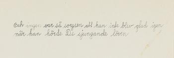 Einar Hylander, "De sjungande löven".