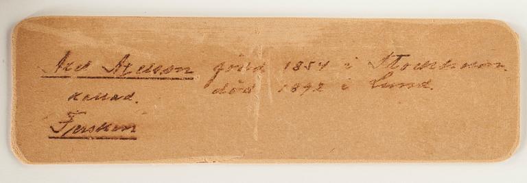 AXEL AXELSSON, akvarell, signerad o daterad 89.