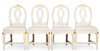 268. FOUR GUSTAVIAN CHAIRS.