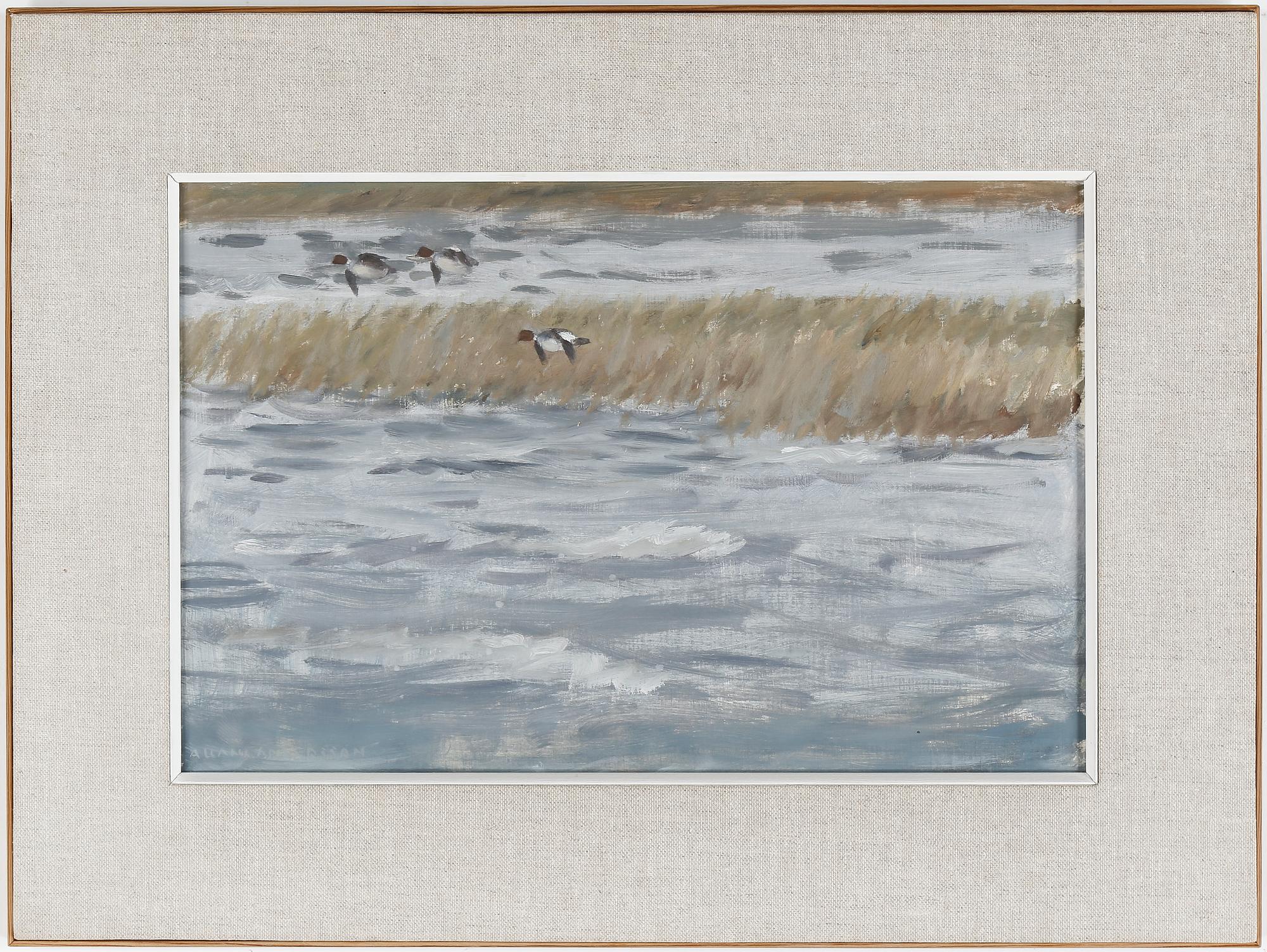 ALLAN ANDERSSON, olja på pannå, signerad och daterad 1968 a tergo.