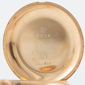 IWC, pocket watch, hunter, 53 mm.