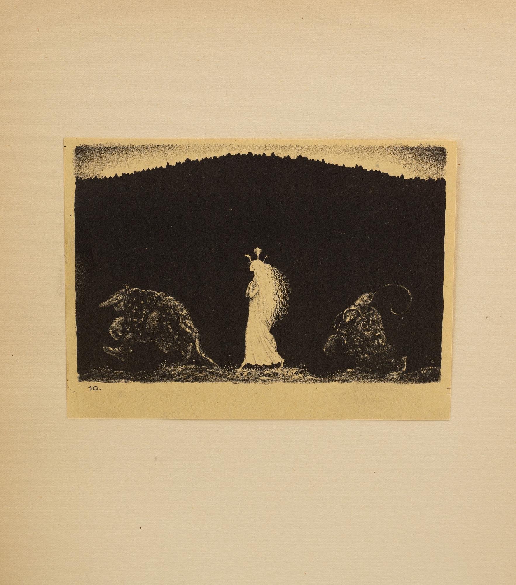 JOHN BAUER, "Troll", svit om tio litografier, , Ernst Bauers Förlag Göteborg, A. Börtzells, 1915.