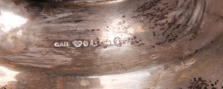 PRAKTSKÅL, silver, jugend, GAB, Stockholm 1910-20-tal.