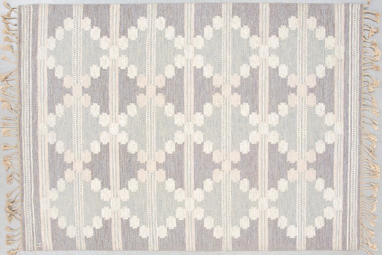 MATTA, rölakan. Monogramsignerad Å, Anna-Johanna Ångström, 1900-talets andra hälft. Ca 232 x 166 cm.