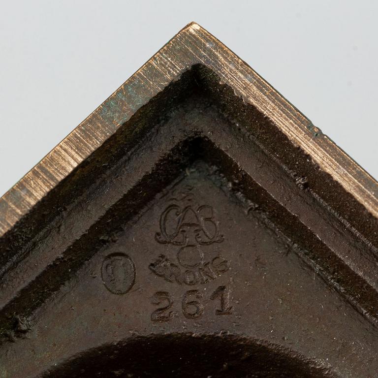 Two Swedish Grace bronze vases from GAB Brons, 1920's/30's.