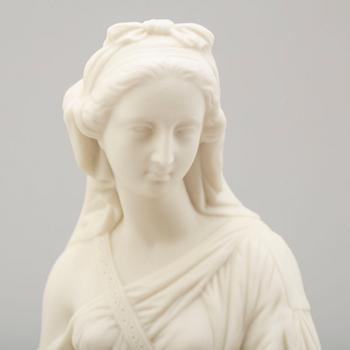 A late 19th century parian 'Ruth' sculpture.
