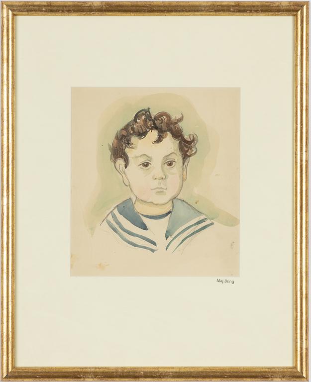 Maj Bring, Portrait of a Boy in Sailor Suit.