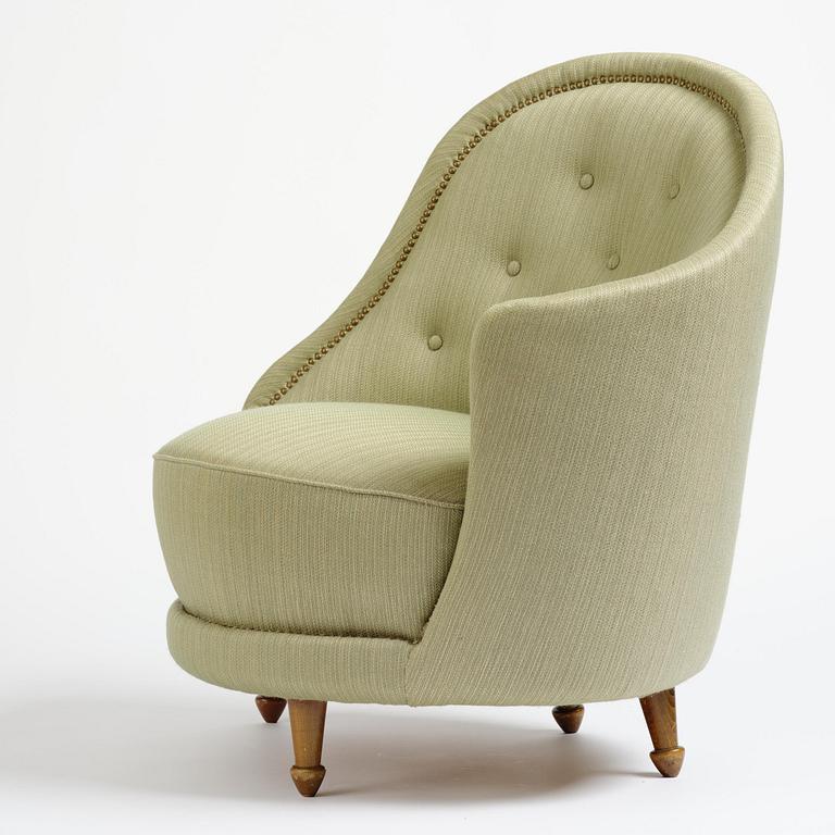 Carl Cederholm, a Swedish Modern armchair, Stil & Form, Stockholm, 1940s-50s.