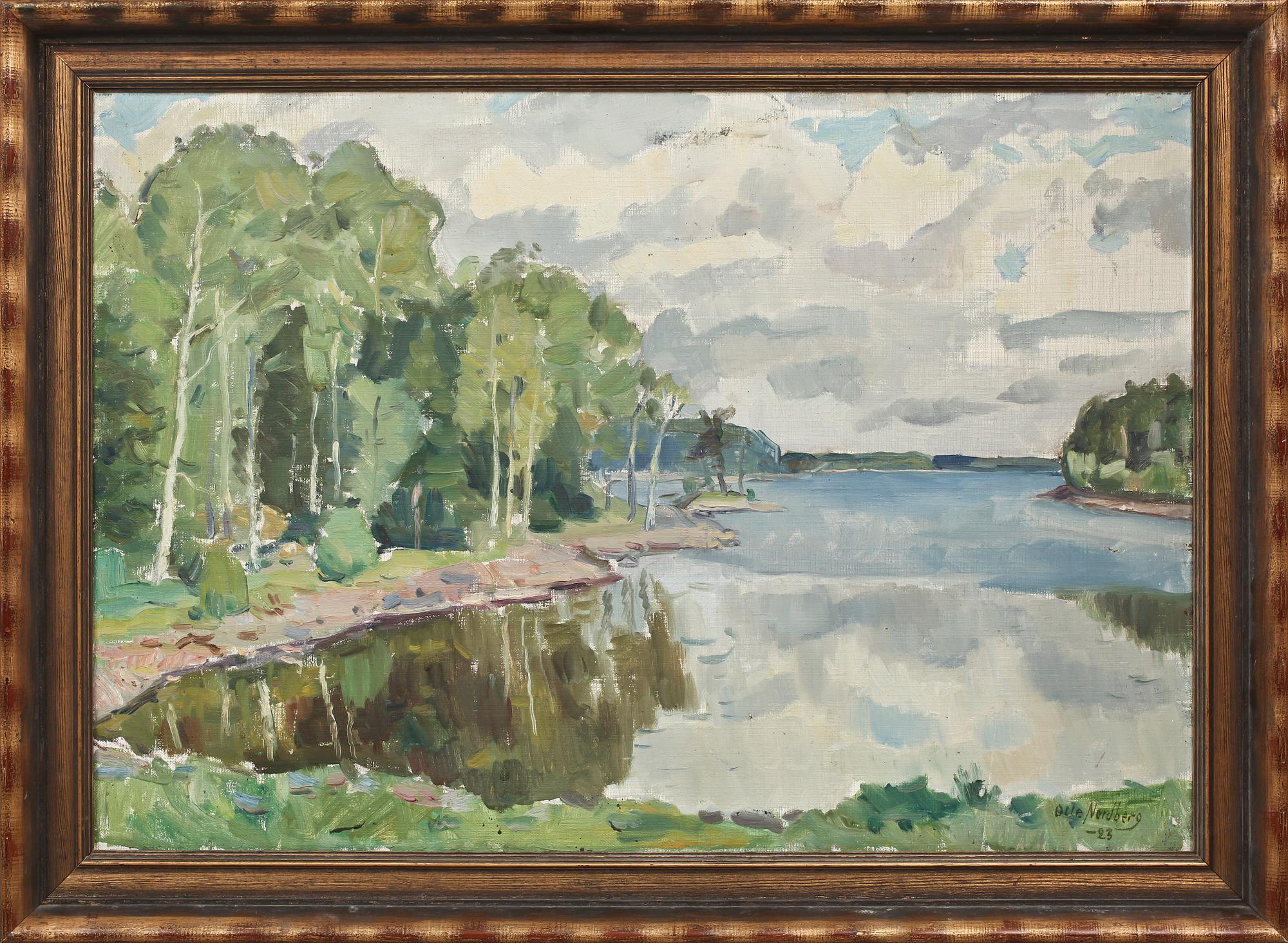 OLLE NORDBERG, olja på duk, sign o dat -23.