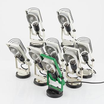A set of eight  'Sintesi Faretto Sconces' wall lights by Ernesto Gismondi for Artemide.