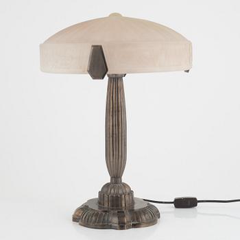 A Pair of Art Déco-Style Table Lamps, mid 20th Century.