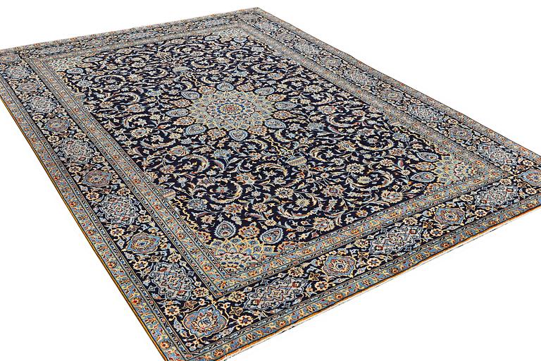 A carpet, Kashan, c. 382 x 275 cm.