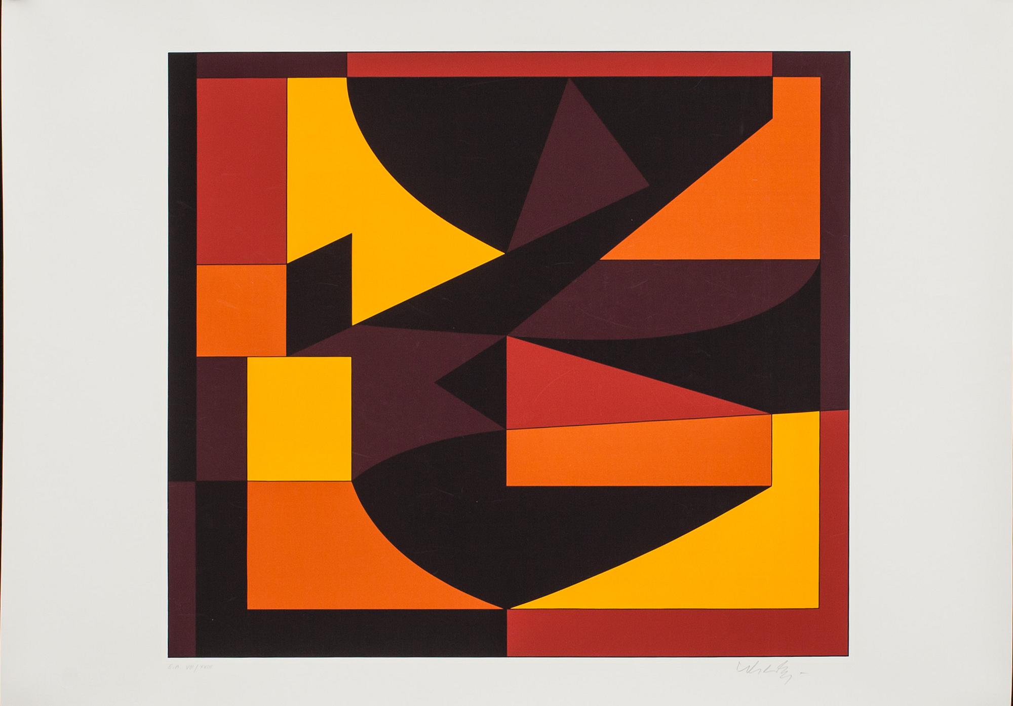 VICTOR VASARELY, serigrafi, signerad och numrerad E.A. VIII/XVIII.