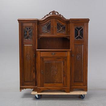 A second half of the 20th Century oak cupboard.