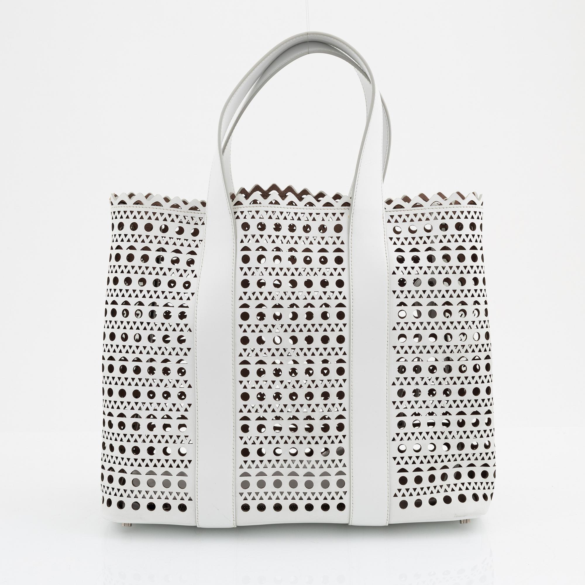 Alaïa, A 'Cabas Pression' tote bag.