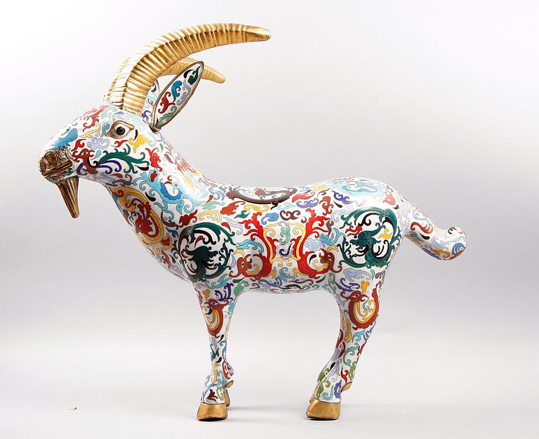 SKULPTUR, cloisonné, 1900-tal.