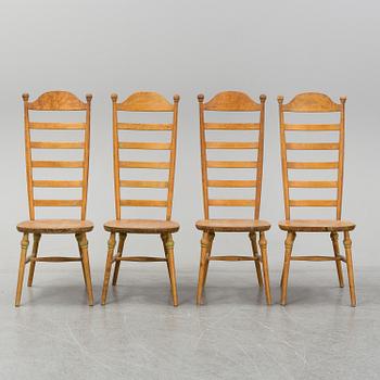Four 20th century chairs by Nässjö Stolfabrik.