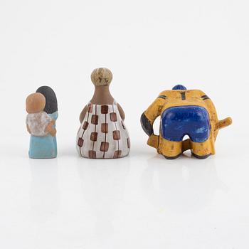 Lisa Larson, three figurines, Gustavsberg.