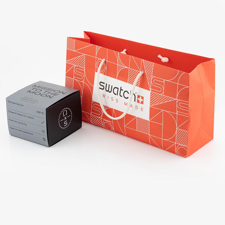 Swatch/Omega, MoonSwatch, Mission to the Moon, kronograf, armbandsur, 42 mm.