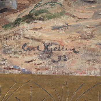 Carl Kjellin, oil on canvas, signed and dated -93.